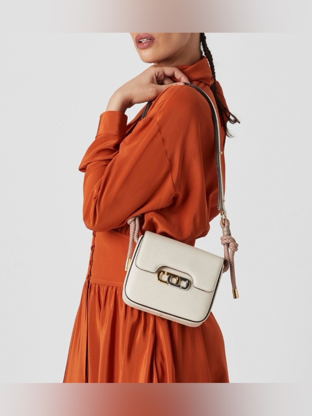 Marc Jacobs Red Leather Crossbody with Pink Rope Detail - Picture 12 of 13